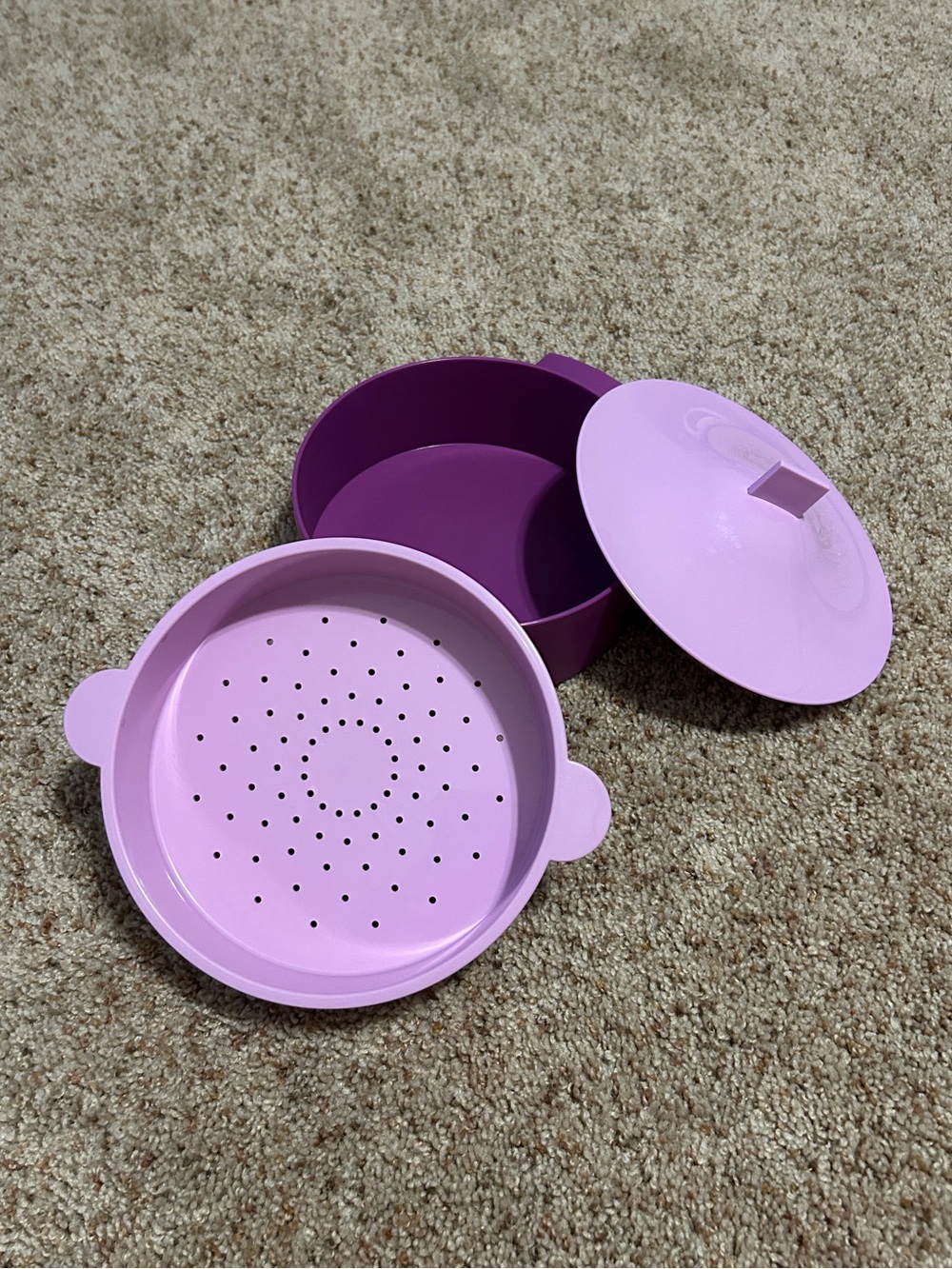 Tupperware Mini 3 Piece Micro Steamer
